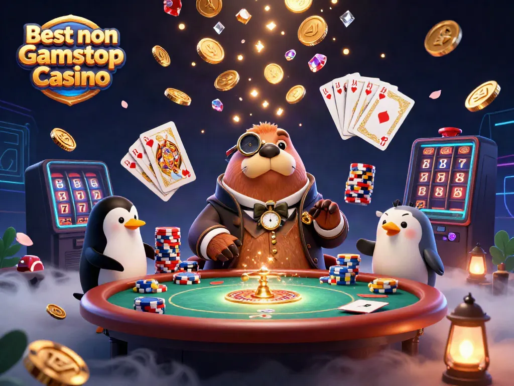 Experience the excitement of the Best non Gamstop Casino with playful characters and dynamic gaming elements.