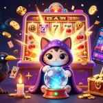 Experience thrilling wins with GO88 at this vibrant casino scene featuring magical elements and exciting games.