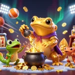 Experience winning with 789club's dynamic casino adventures as golden coins swirl in a magical scene.